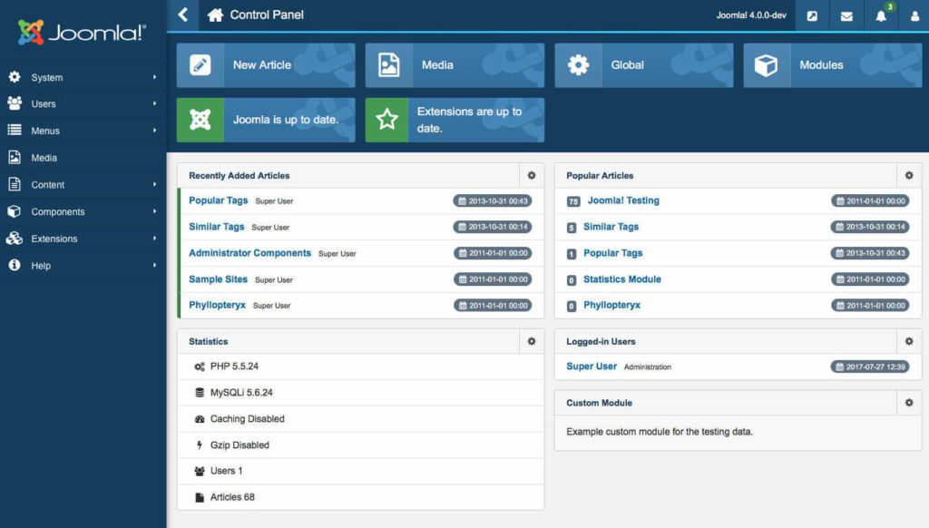 Realizzazione Siti Joomla